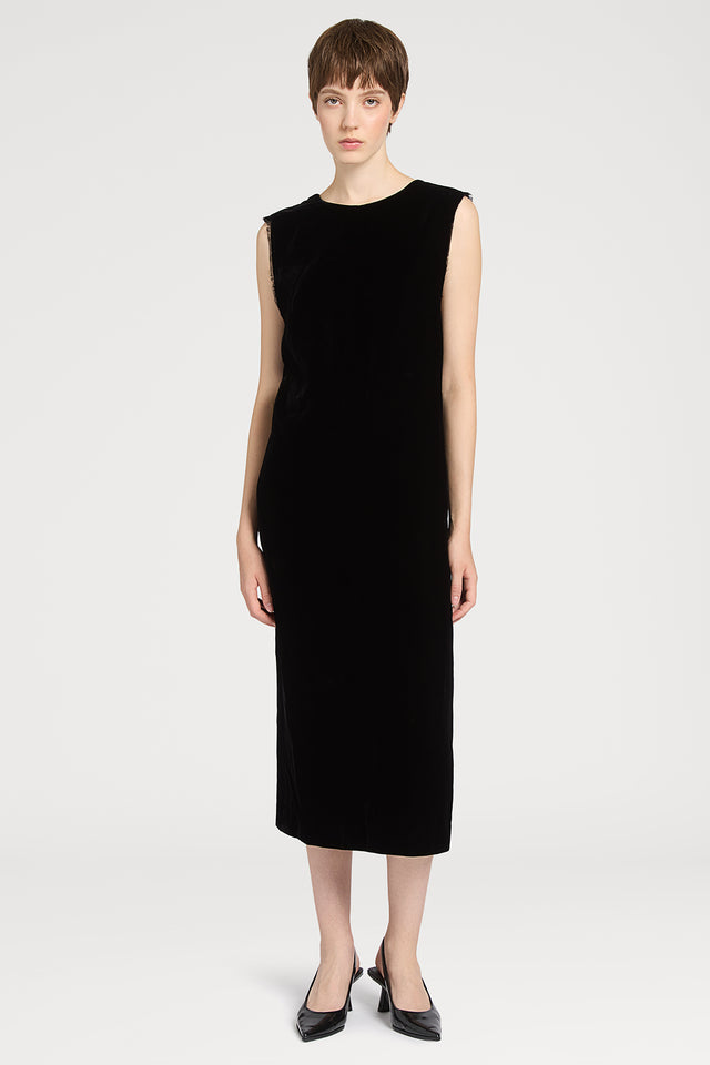 Ports 1961 VELVET BLACK DRESS 999-BLACK