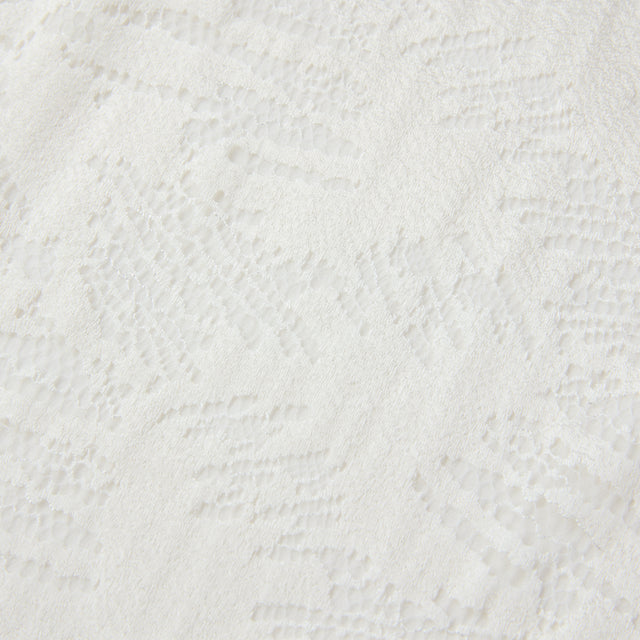 Ports 1961 WHITE FLORAL PANEL SHIRT CANNOLI CREAM