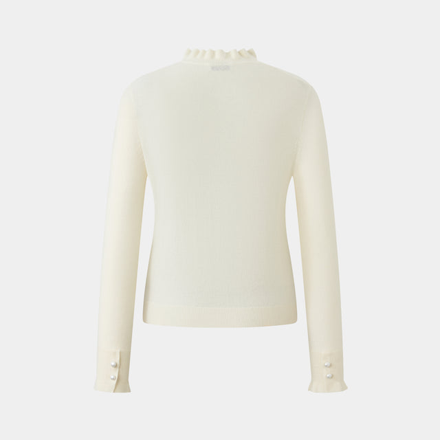 Ports 1961 WHITE HENLEY KNITWEAR CREAM