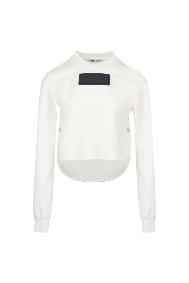 ports 1961 WHITE SNOWFALL SWEATSHIRT OPTIC WHITE