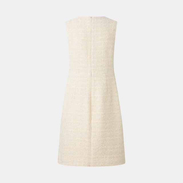 Ports 1961 WHITE TWEED DRESS PEAR SORBET MIX