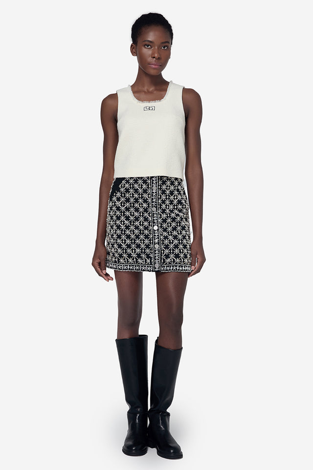 Ports 1961 WHITE TWEED TOP OFF WHITE