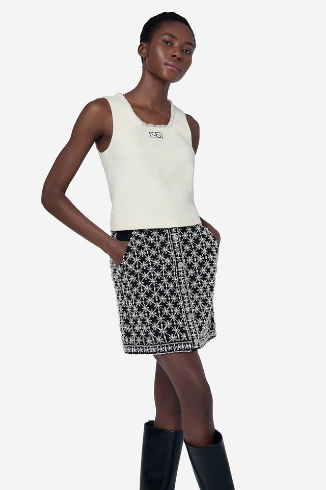 Ports 1961 WHITE TWEED TOP OFF WHITE