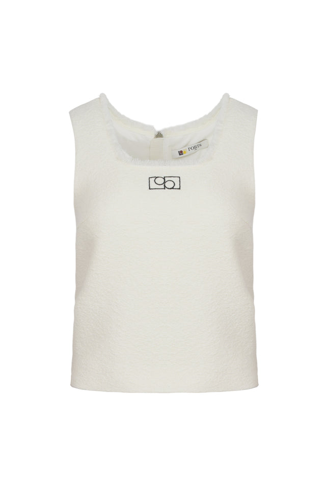 ports 1961 WHITE TWEED TOP OFF WHITE