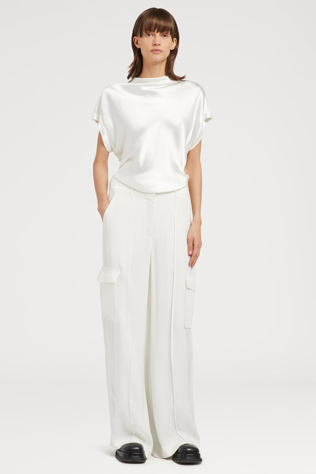 Ports 1961 WHITE VISCOSE TOP 100-OFF WHITE