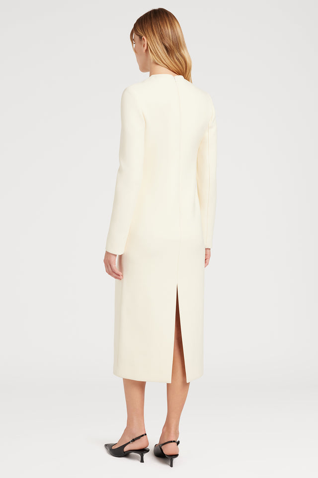 Ports 1961 WHITE WOOL DRESS 171-IVORY