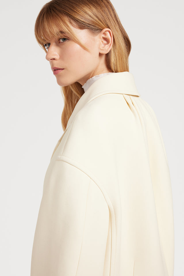 Ports 1961 WOOL CASHMERE COAT 171-IVORY