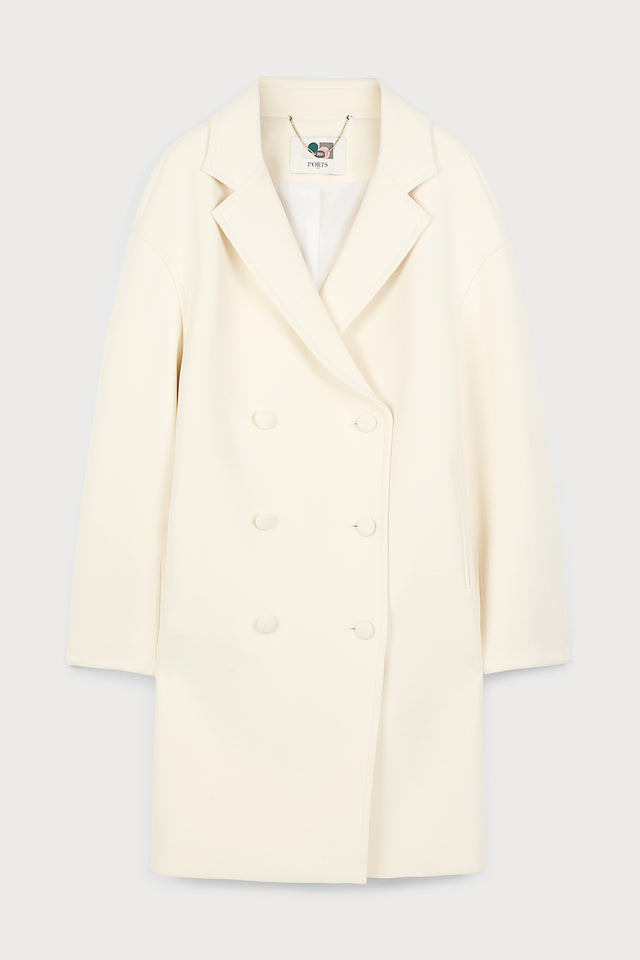ports 1961 WOOL CASHMERE COAT 171-IVORY