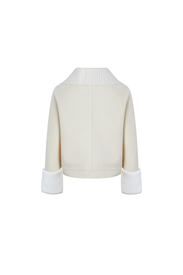 Ports 1961 WOOL CASHMERE JACKET 171-IVORY