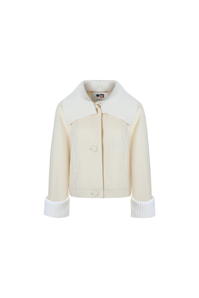 ports 1961 WOOL CASHMERE JACKET 171-IVORY
