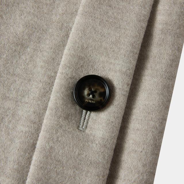 Ports 1961 WOOL-CASHMERE WIDE LEG PANTS OATMEAL