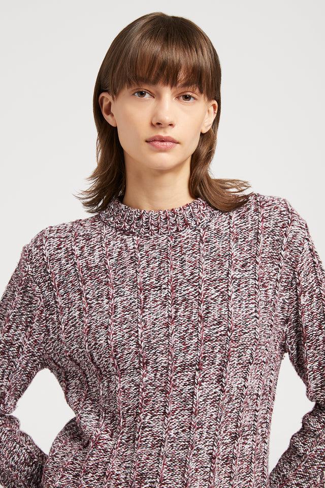 Ports 1961 WOOL MIX KNITWEAR F40-BURGENDY MIX