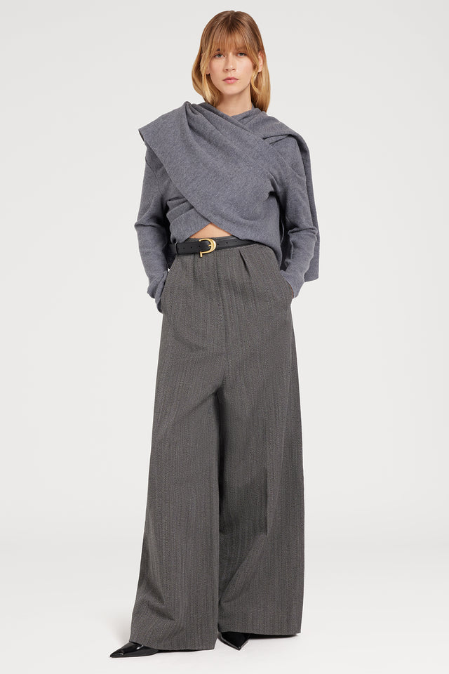 Ports 1961 WOOL WRAP SCARF KNITWEAR 578-VOLCANIC