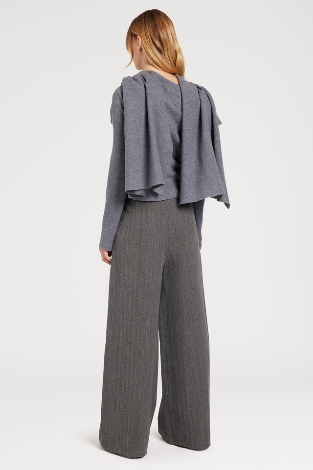 Ports 1961 WOOL WRAP SCARF KNITWEAR 578-VOLCANIC