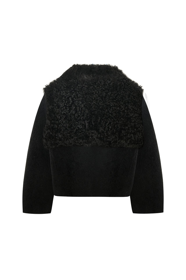 Ports 1961 WOOLFELL DETACHABLE JACKET 999-BLACK