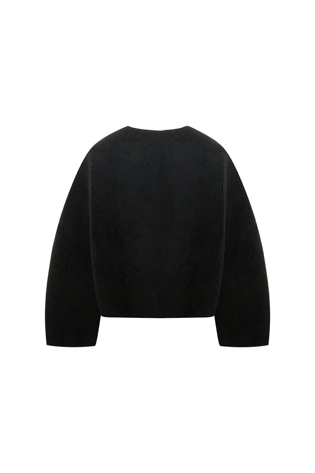 Ports 1961 WOOLFELL DETACHABLE JACKET 999-BLACK