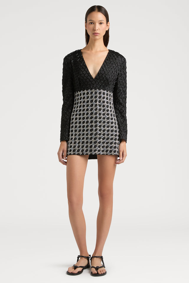 Ports 1961 RADIATING OPULENCE IN AN ENCHANTING GOWN 999-BLACK