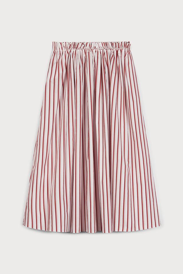 ports 1961 RED STRIPED SKIRT FROM AMALFI S17-WHITE+PINK