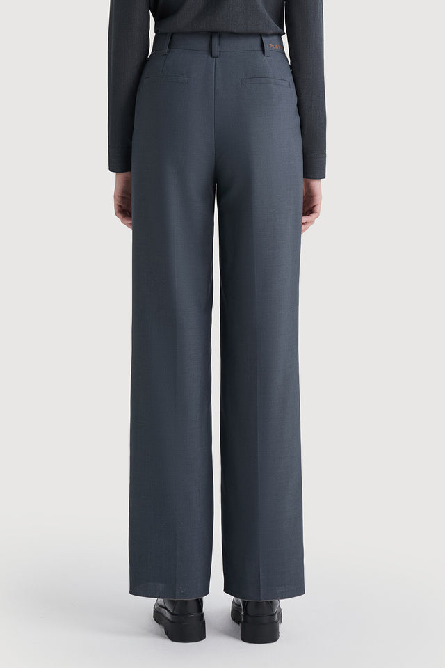 Ports 1961 REFINED SUIT SET TROUSERS 950-GREY STONE