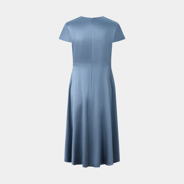 Ports 1961 SAPPHIRE SERENITY KNOTTED DRESS BLUE MIRAGE