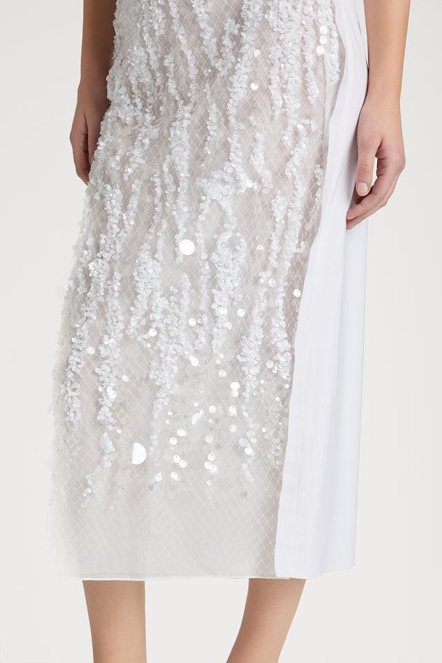 Ports 1961 SHIMMERING WHITE DELIGHT SKIRT 110-OPTIC WHITE