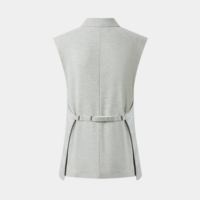 Ports 1961 SILVER GREY GILET A SIGNATURE BEST-SELLER COMBINING STYLE AND VERSATILITY SILVER BIRCH MIX