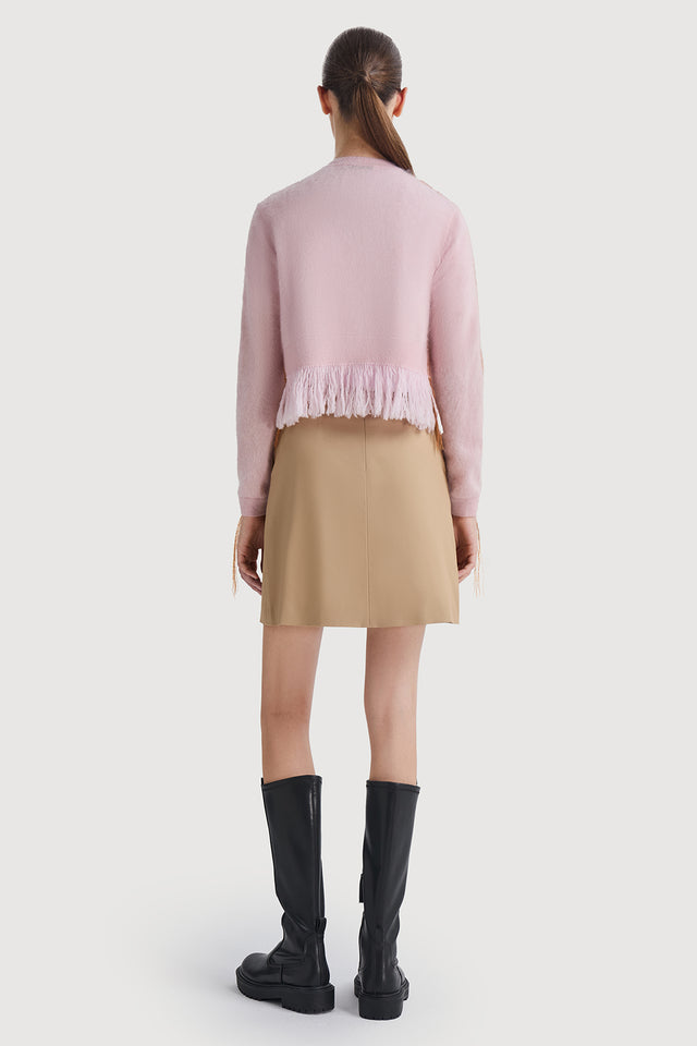 Ports 1961 Striking Contrast Knitwear Cardigan 747-QUARTZ