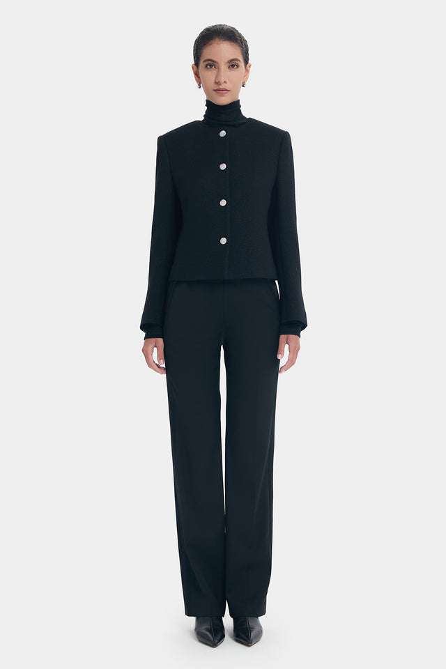 Ports 1961 STRUCTURED SHOULDER LINES JACKET BLACK MIX