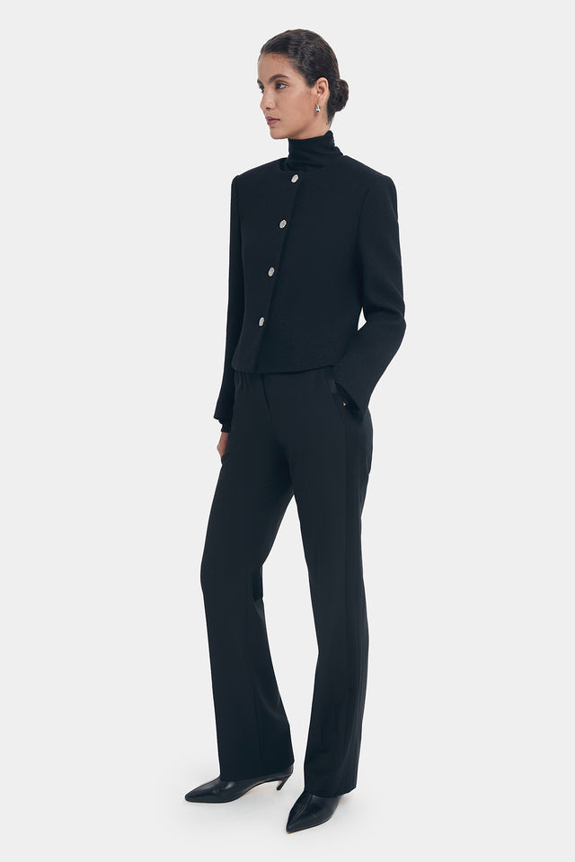 Ports 1961 STRUCTURED SHOULDER LINES JACKET BLACK MIX