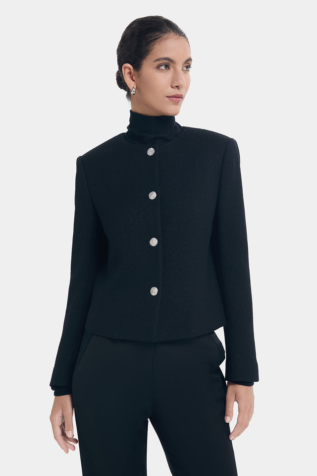 ports 1961 STRUCTURED SHOULDER LINES JACKET BLACK MIX