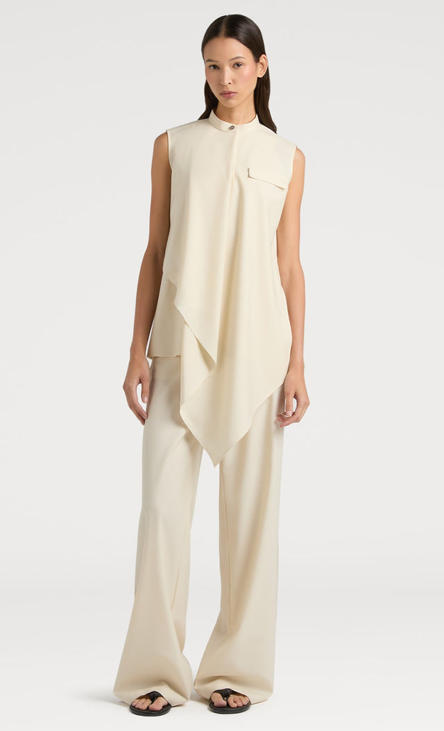 Ports 1961 SUMPTUOUS WOOL TROUSERS WITH MODERN ELEGANCE 171-IVORY