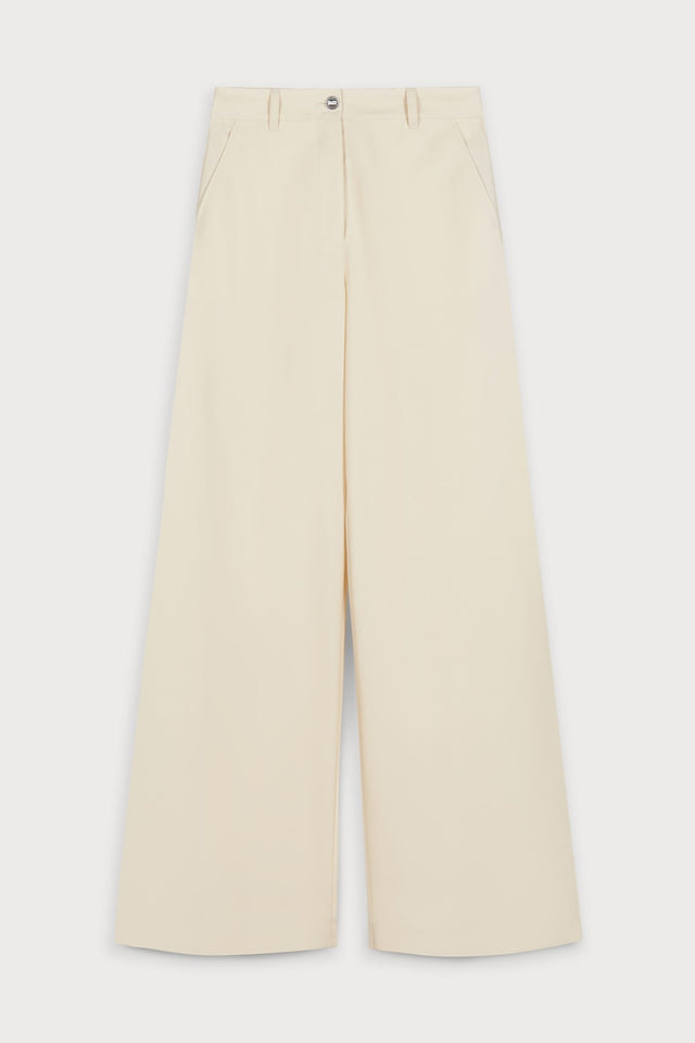 ports 1961 SUMPTUOUS WOOL TROUSERS WITH MODERN ELEGANCE 171-IVORY