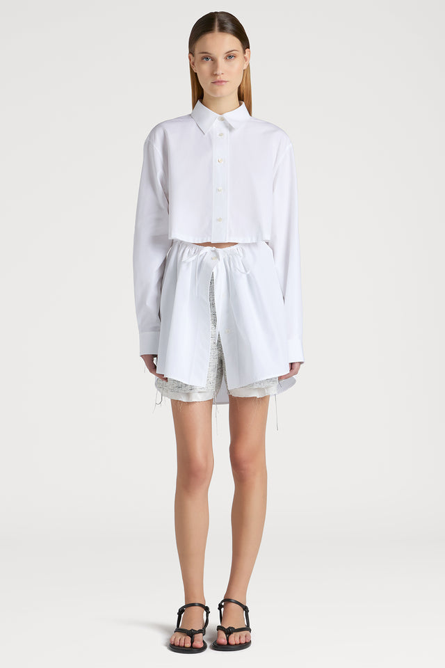 Ports 1961 THE ICONIC WAIST-DEFINED SHIRT 110-OPTIC WHITE