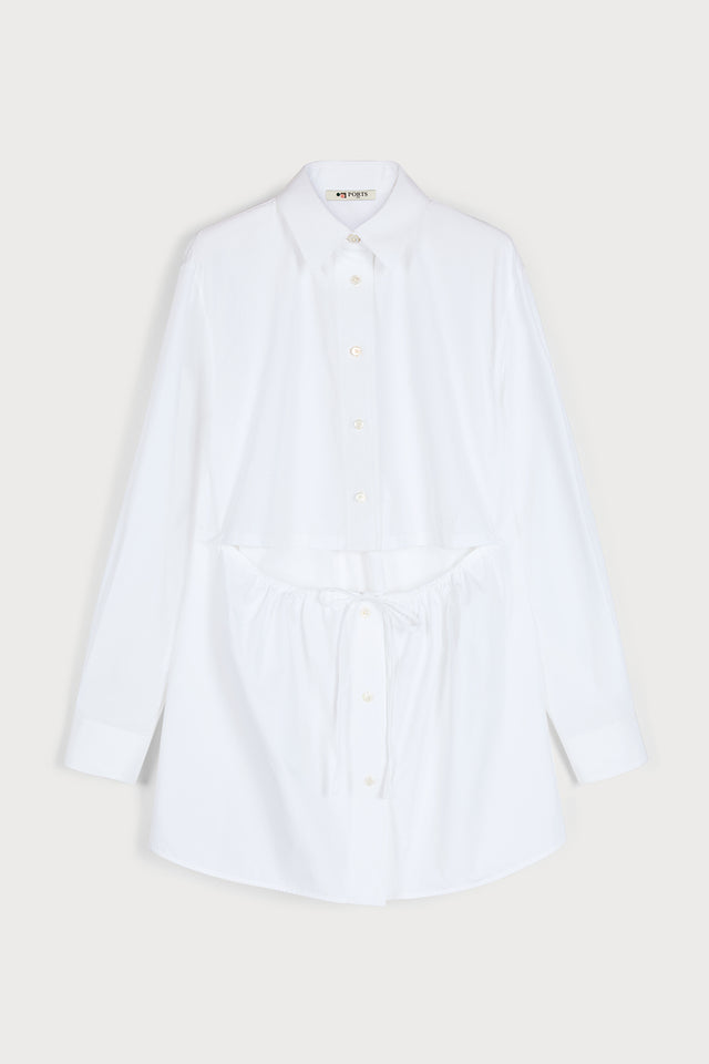 ports 1961 THE ICONIC WAIST-DEFINED SHIRT 110-OPTIC WHITE