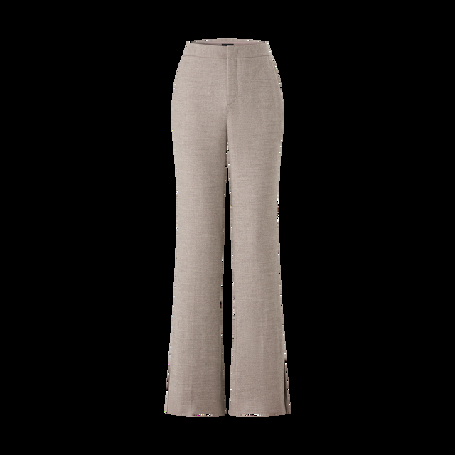 ports 1961 WOOL CASHMERE CLASSIC TROUSERS WITH SLITS GRANITE MIX