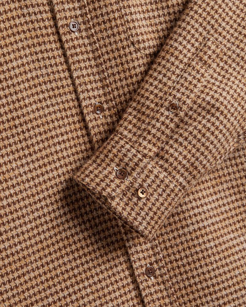 Portuguese Flannel Abstract Pied Poule - Brown