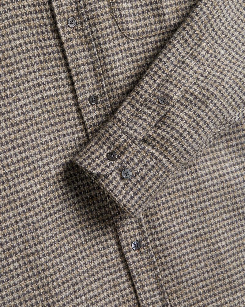 Portuguese Flannel Abstract Pied Poule - Charcoal