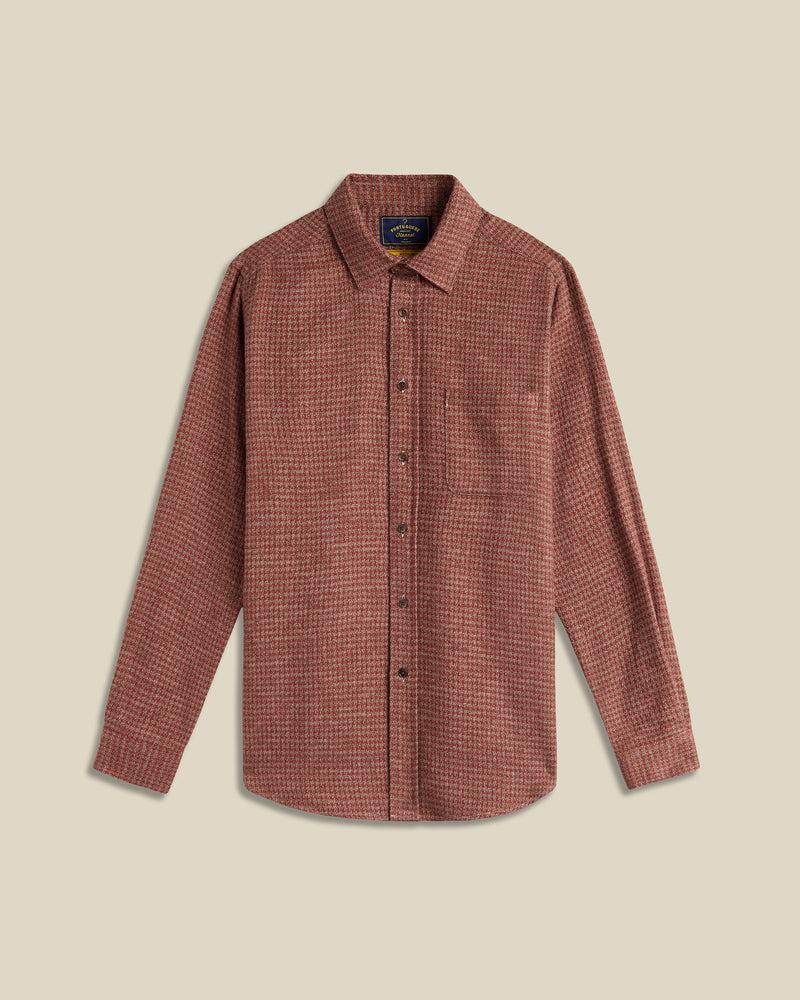 portuguese flannel Abstract Pied Poule - Clay