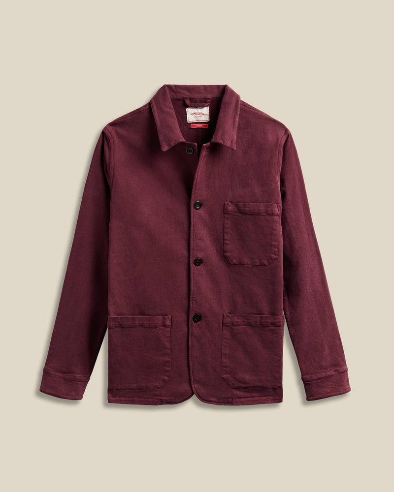 portuguese flannel AW Labura Jacket - Bordeaux