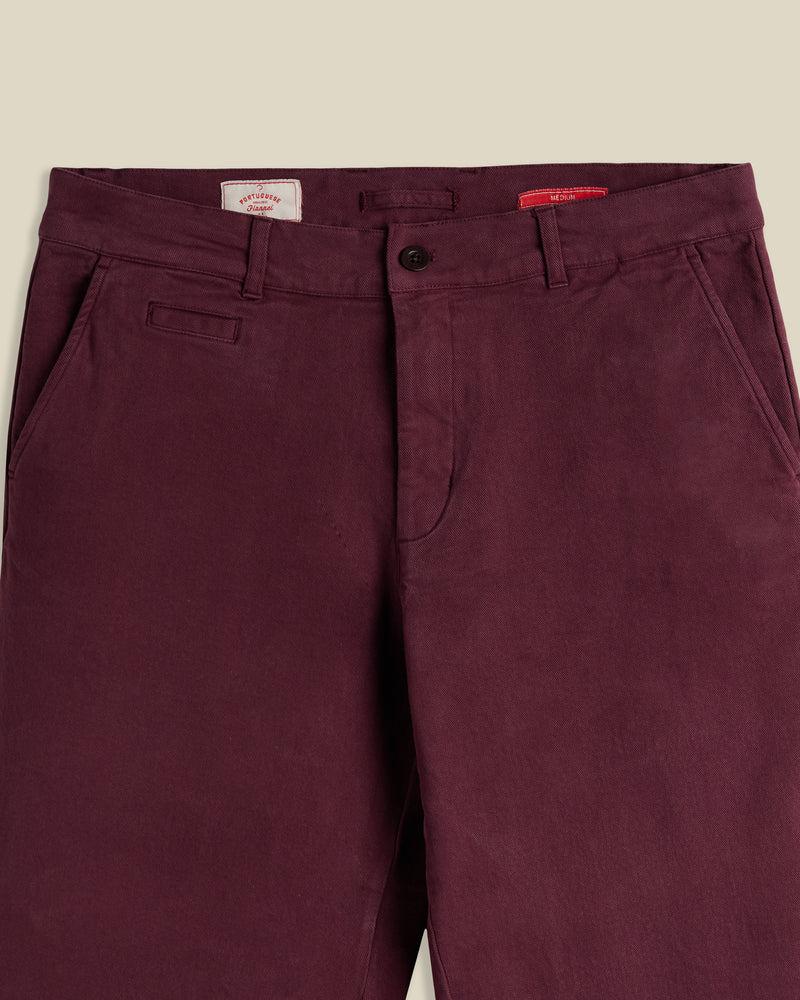 Portuguese Flannel AW Labura Trousers - Bordeaux