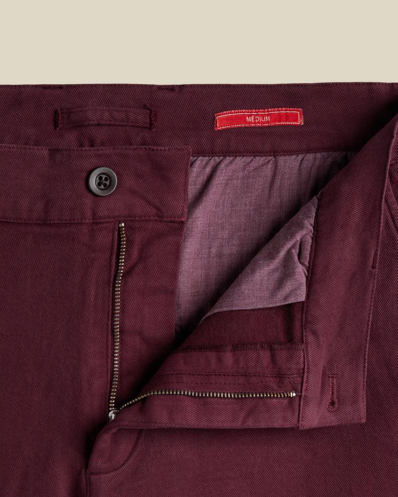 Portuguese Flannel AW Labura Trousers - Bordeaux