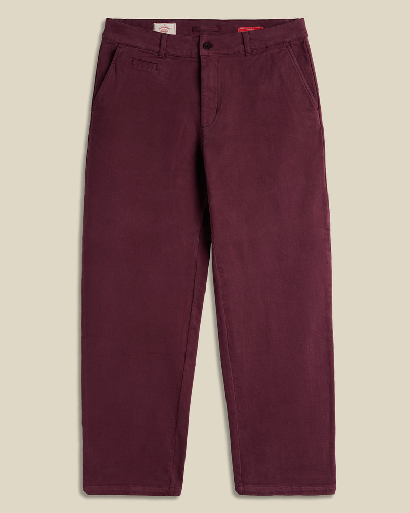 portuguese flannel AW Labura Trousers - Bordeaux