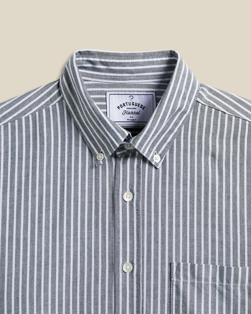 Portuguese Flannel Belavista Stripe - Black