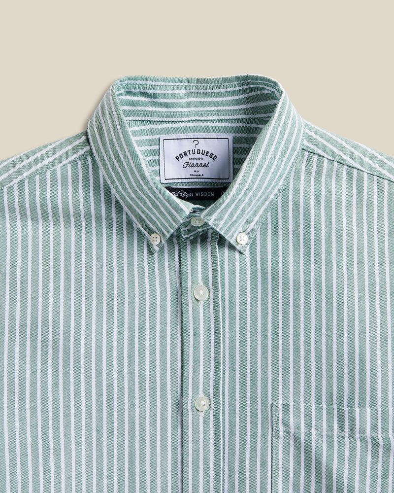 Portuguese Flannel Belavista Stripe - Green