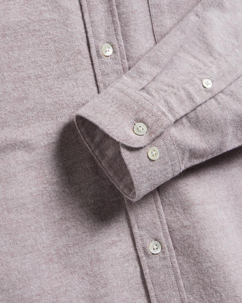 Portuguese Flannel Brushed Oxford - Bordeaux