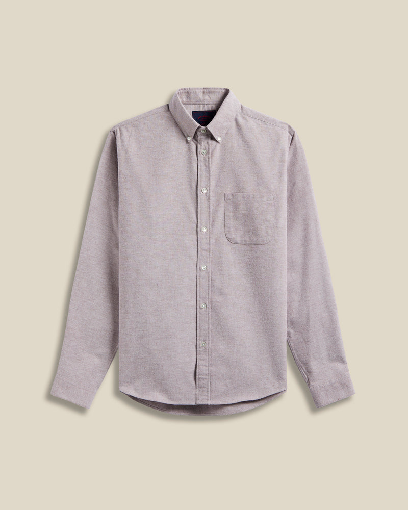 portuguese flannel Brushed Oxford - Bordeaux