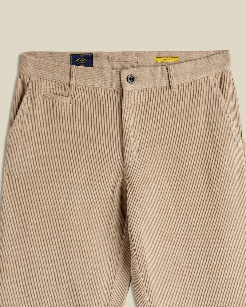 Portuguese Flannel Corduroy Trousers - Beige