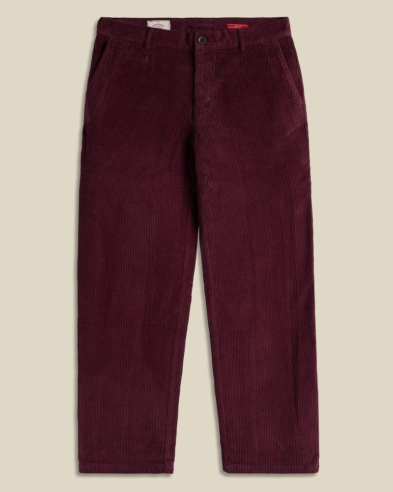 portuguese flannel Corduroy Trousers - Bordeaux