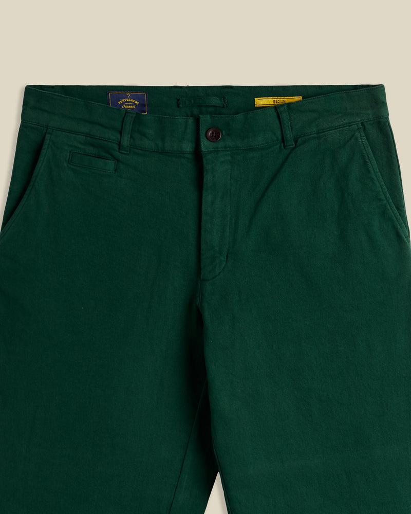 Portuguese Flannel Corduroy Trousers - Green