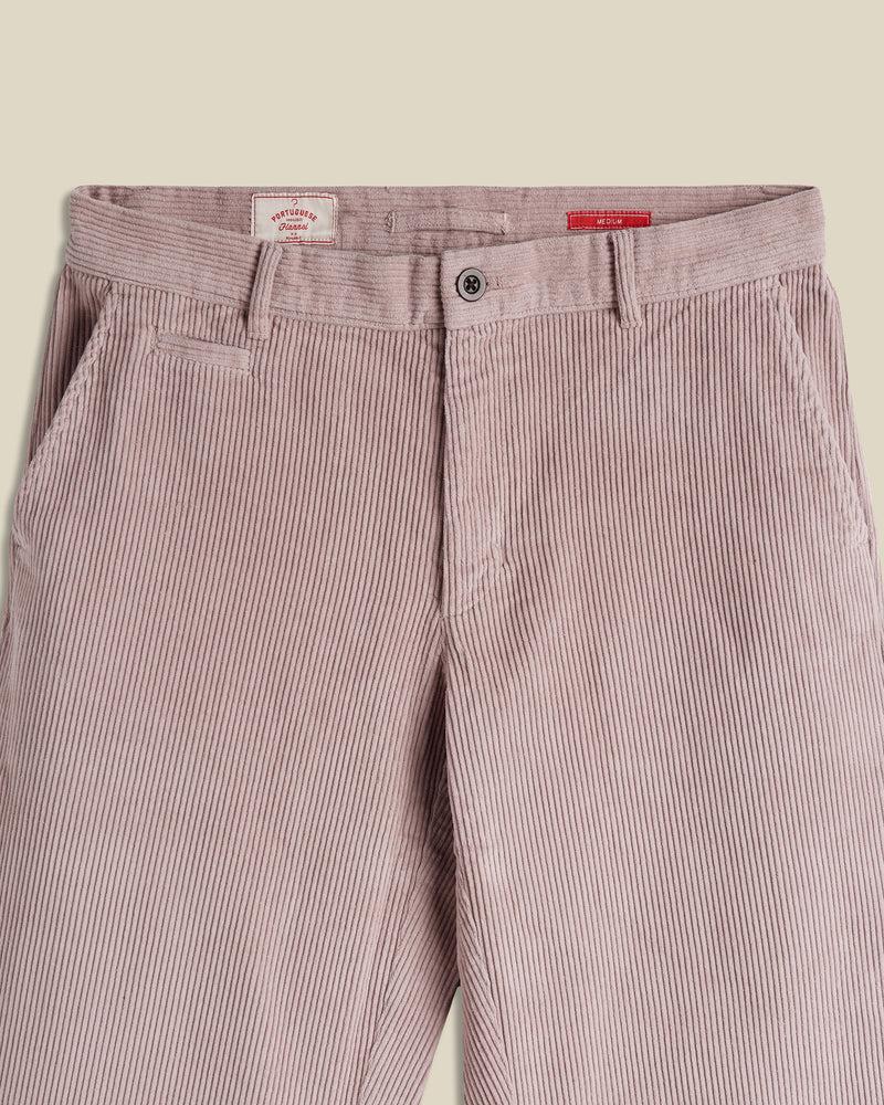 Portuguese Flannel Corduroy Trousers - Old Rose